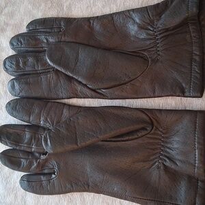 Aris Dark Brown Women’s Leather Gloves